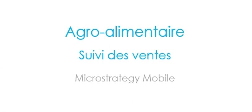 Microstrategy Mobile – Alimentaire – Suivi Ventes