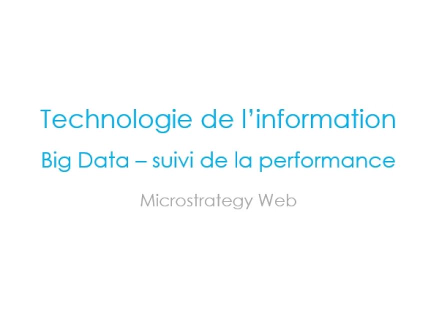 Microstrategy Mobile – Pharma – Suivi des Ventes